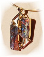 Yowah Boulder Opal Rowarn Luder - Yowah Opal Pendant